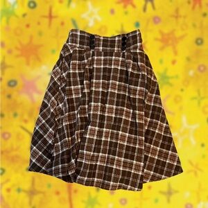 Bella Poque Tartan Maxi Skirt